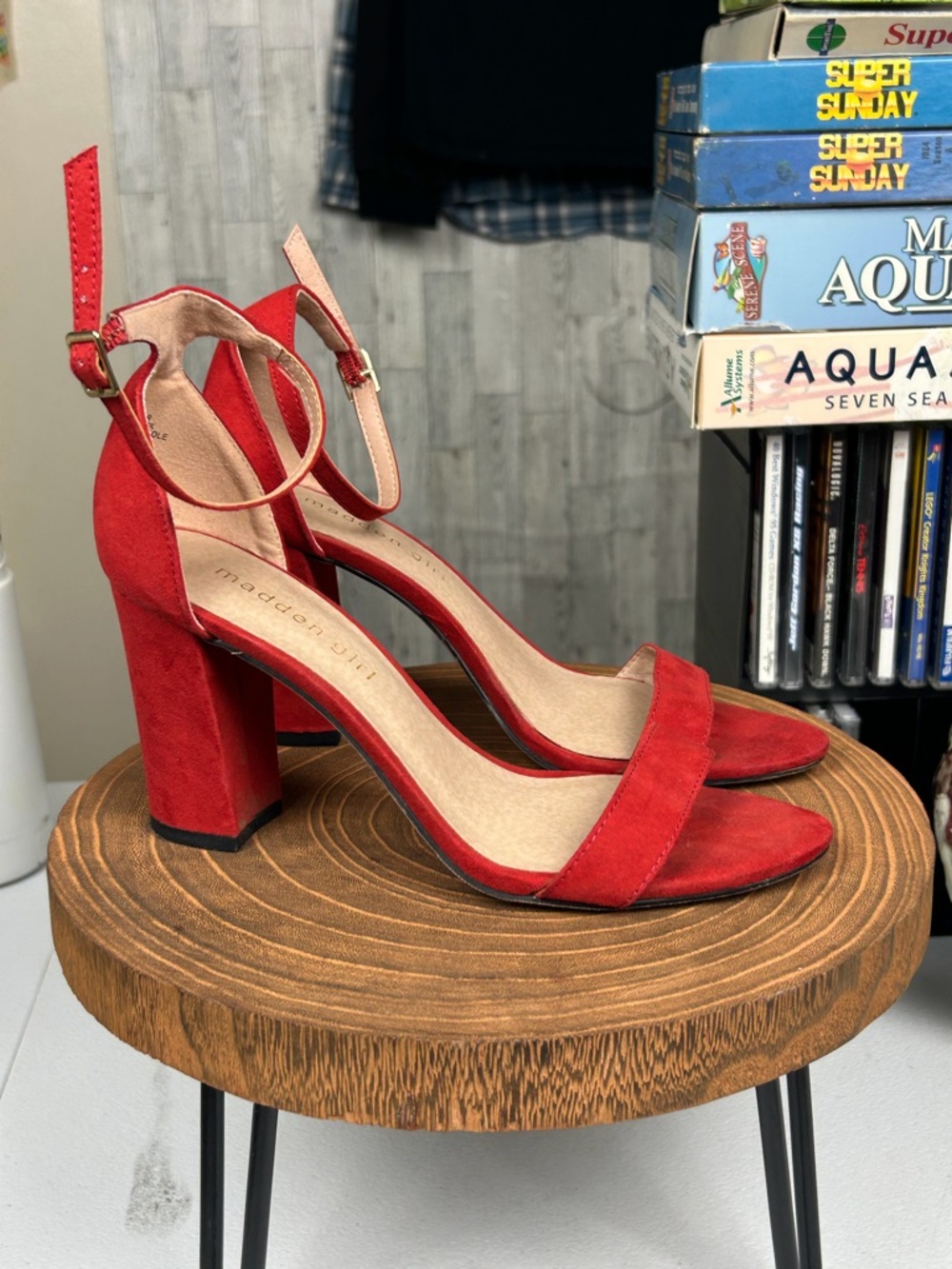 Madden Girl Beella Two-Piece Block Heel Sandals Women’s 6.5